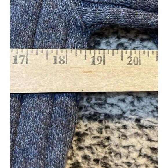 Oscar De La Renta Mens Size‎ Large 1/4 Zip Pullover Sweater Long Sleeve Blue - Picture 4 of 8